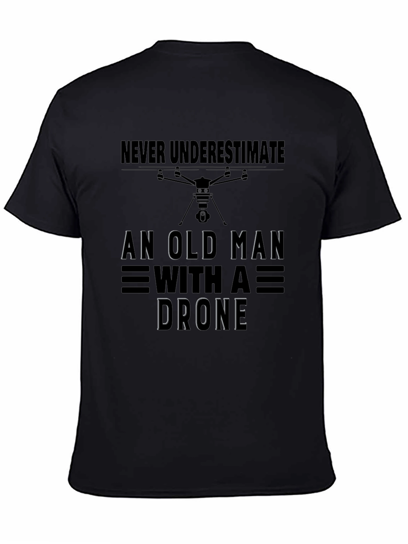Old Man With A Drone T-Shirt
