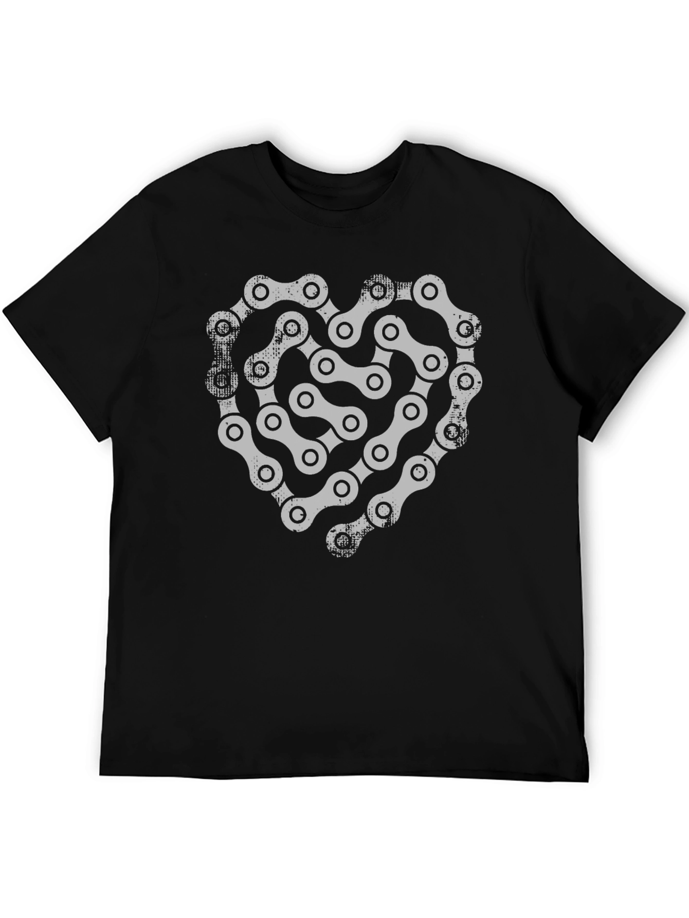 Chain Heart Graphic Tee - Cycling Love