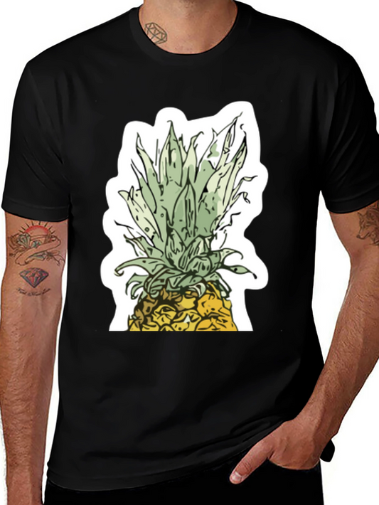 Pineapple Graphic Black T-Shirt | Tropical Summer Style