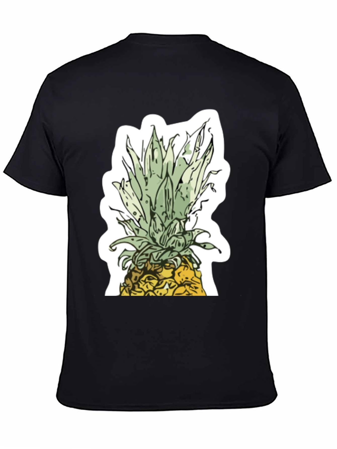 Pineapple Graphic Black T-Shirt | Tropical Summer Style