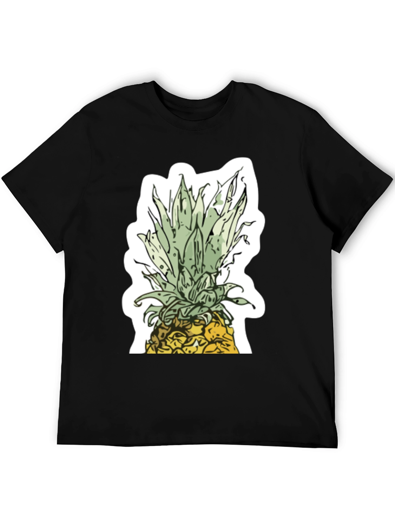 Pineapple Graphic Black T-Shirt | Tropical Summer Style