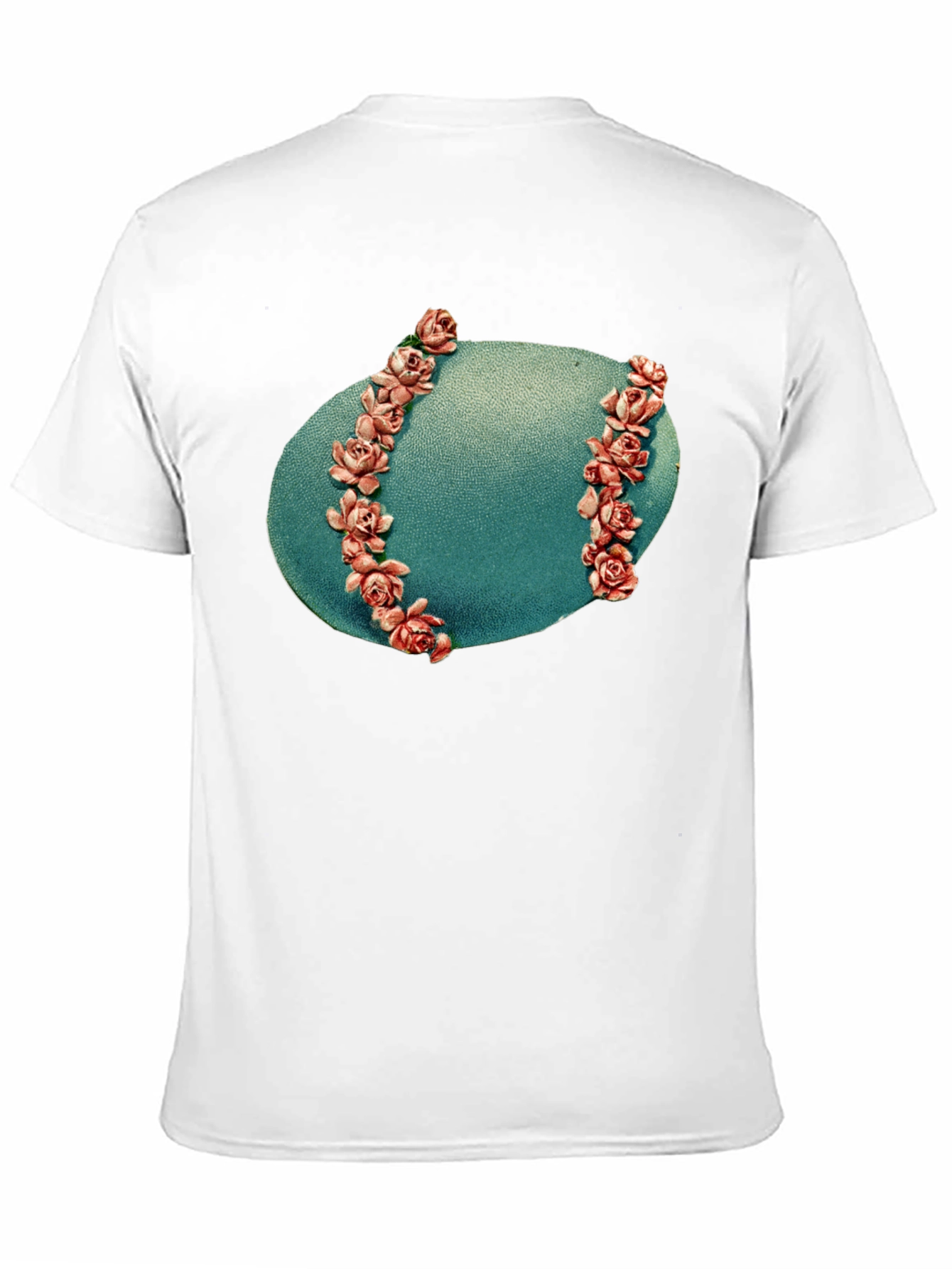 Floral Baseball Graphic Black T-Shirt