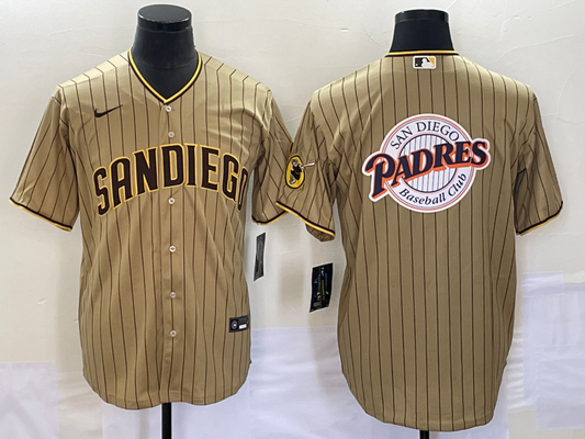 Men's San Diego Padres Tan Alternate Replica Player Jerseys