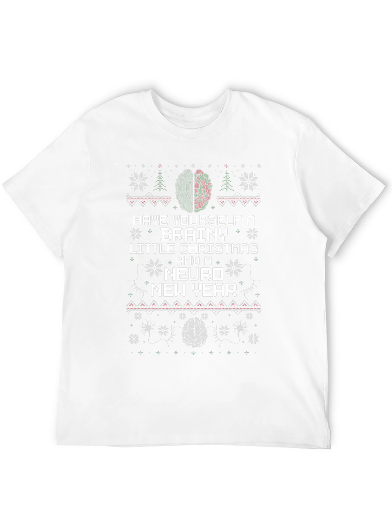 Brainy Christmas Neuro New Year T-Shirt