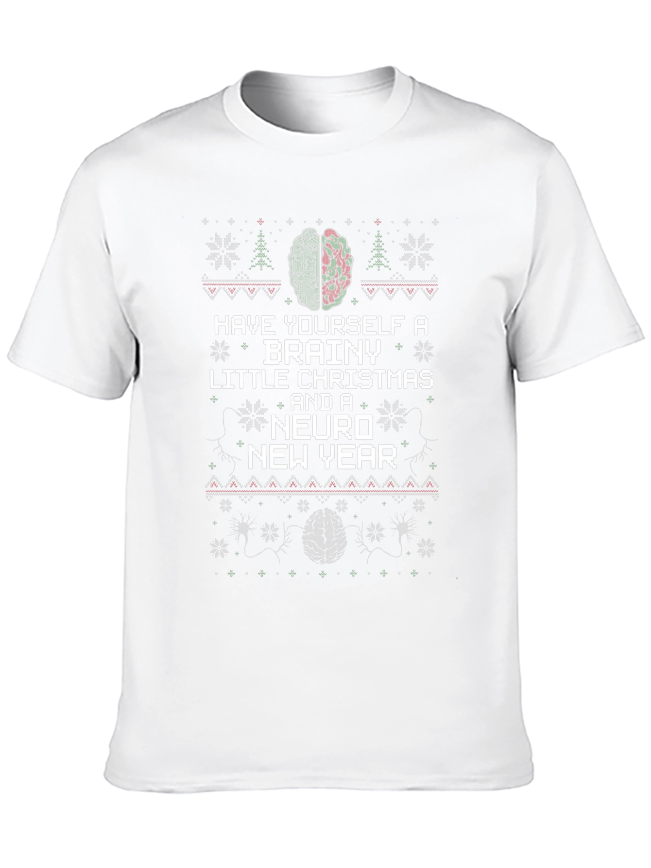 Brainy Christmas Neuro New Year T-Shirt