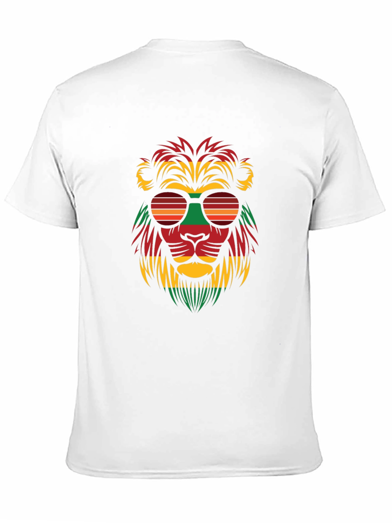 Cool Reggae Lion Graphic Tee - Black