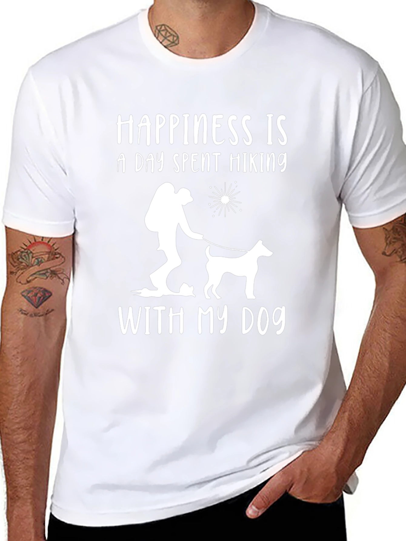 Happiness is Hiking with My Dog T-Shirt