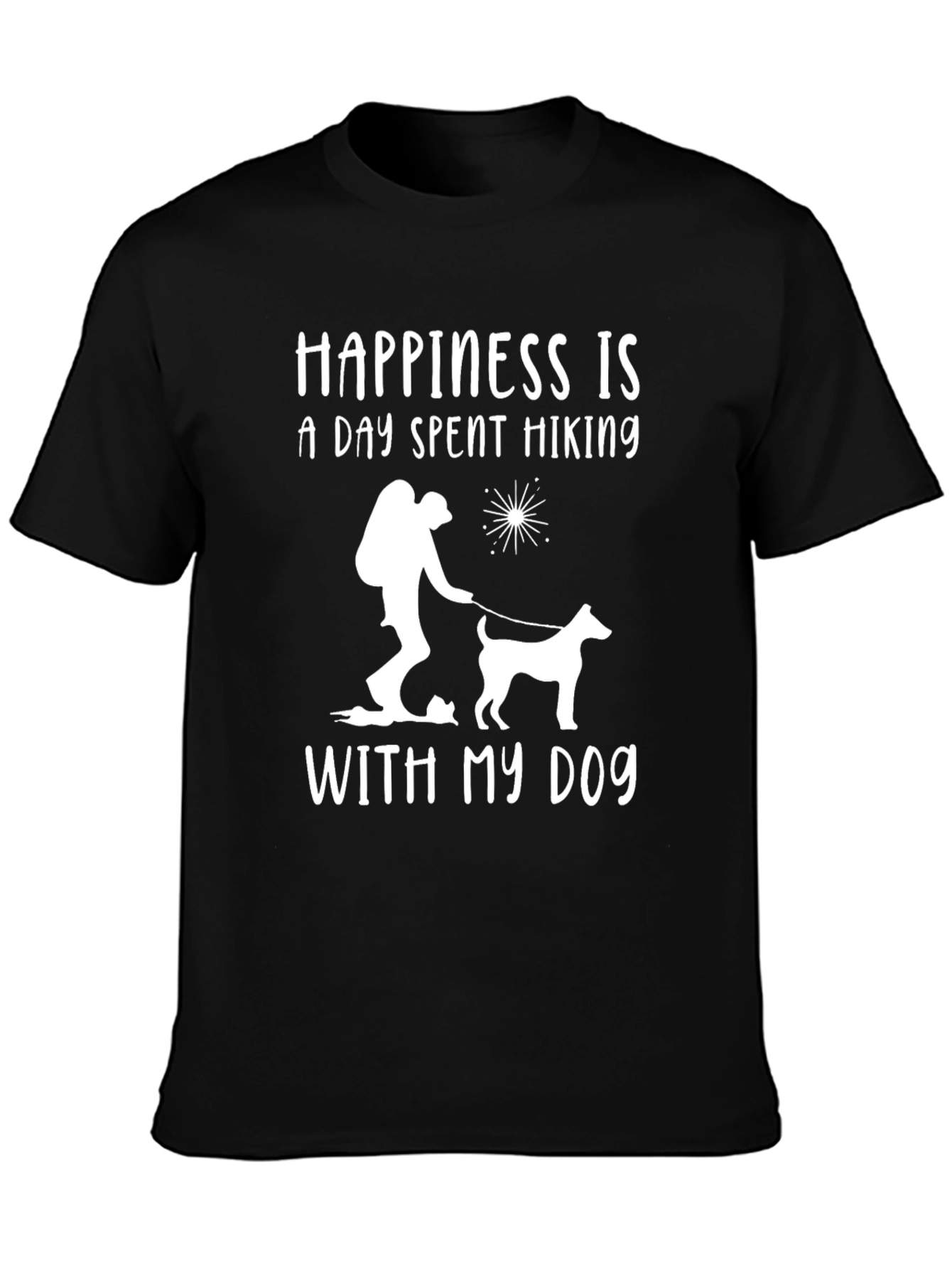 Happiness is Hiking with My Dog T-Shirt