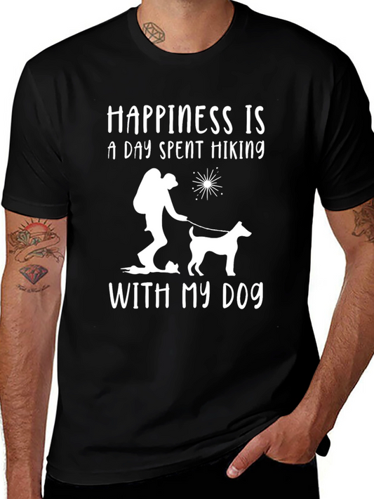 Happiness is Hiking with My Dog T-Shirt