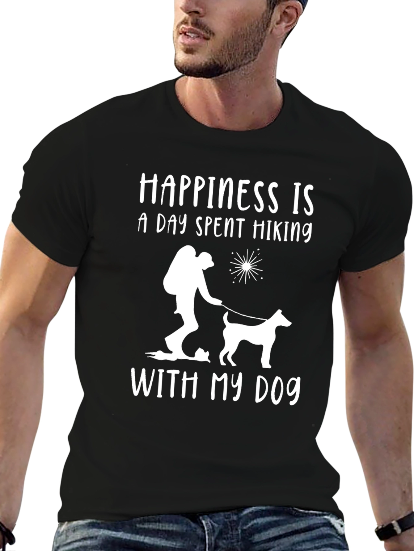 Happiness is Hiking with My Dog T-Shirt