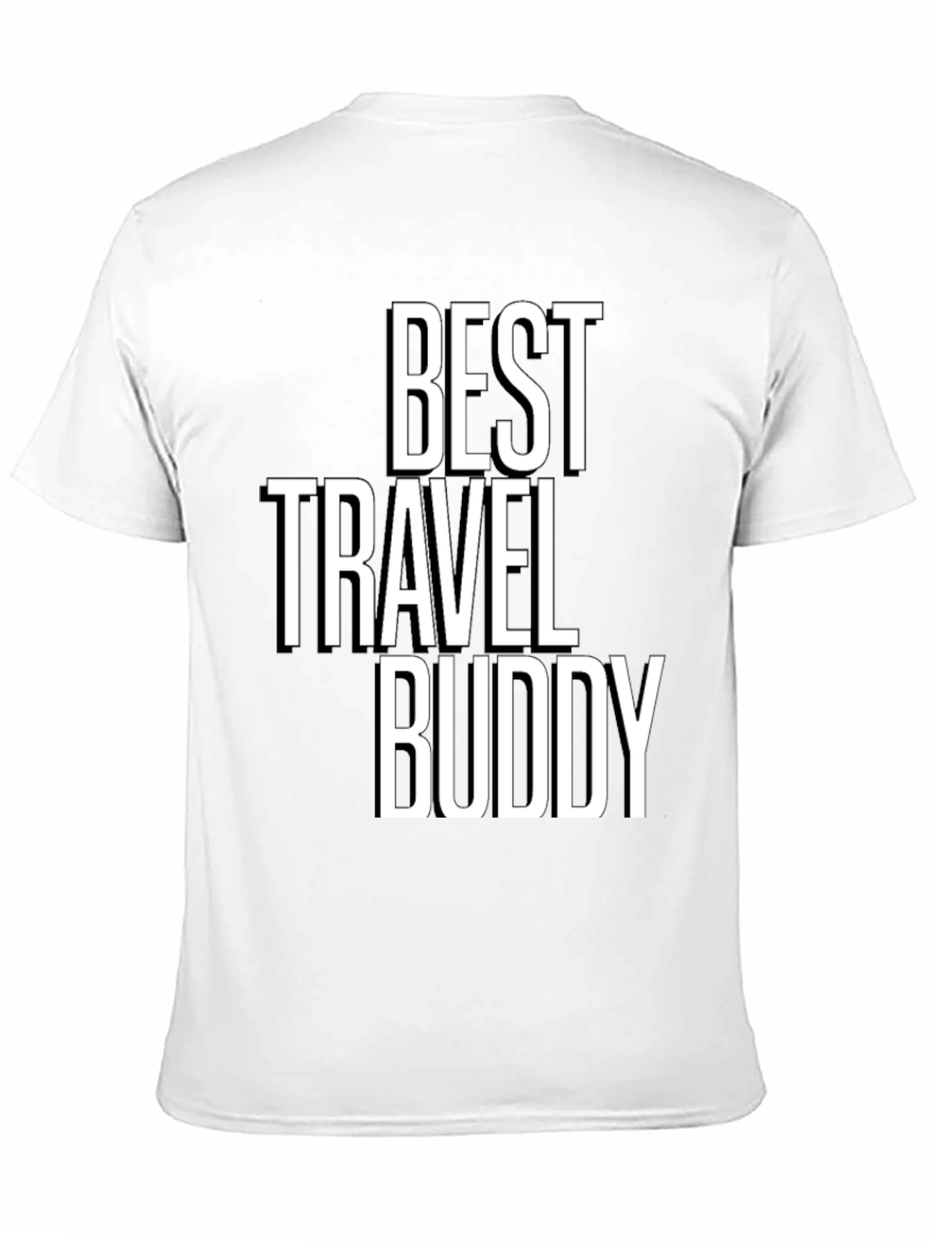 Best Travel Buddy Black Graphic T-Shirt