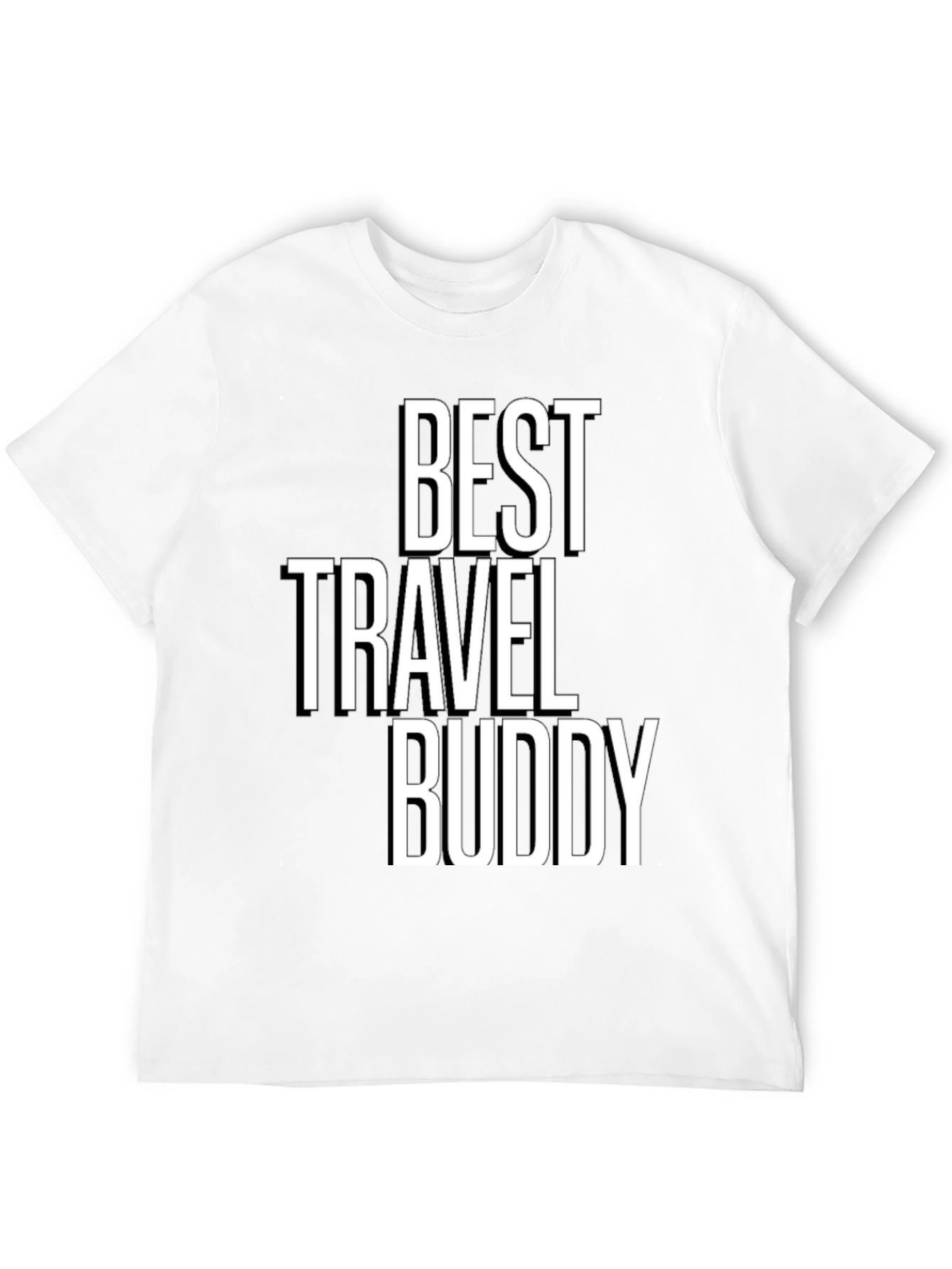 Best Travel Buddy Black Graphic T-Shirt