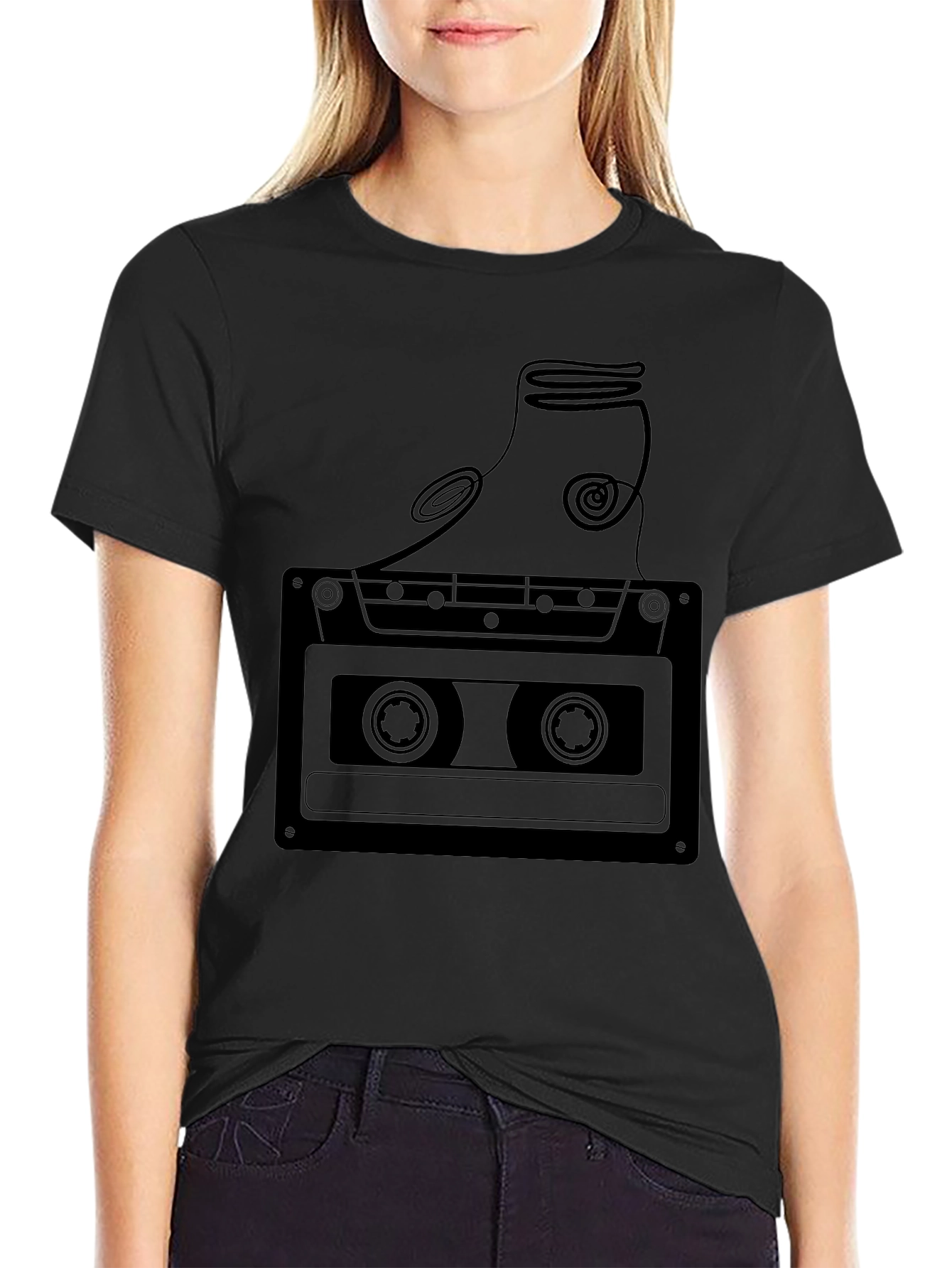 Retro Cassette Tape Graphic T-Shirt