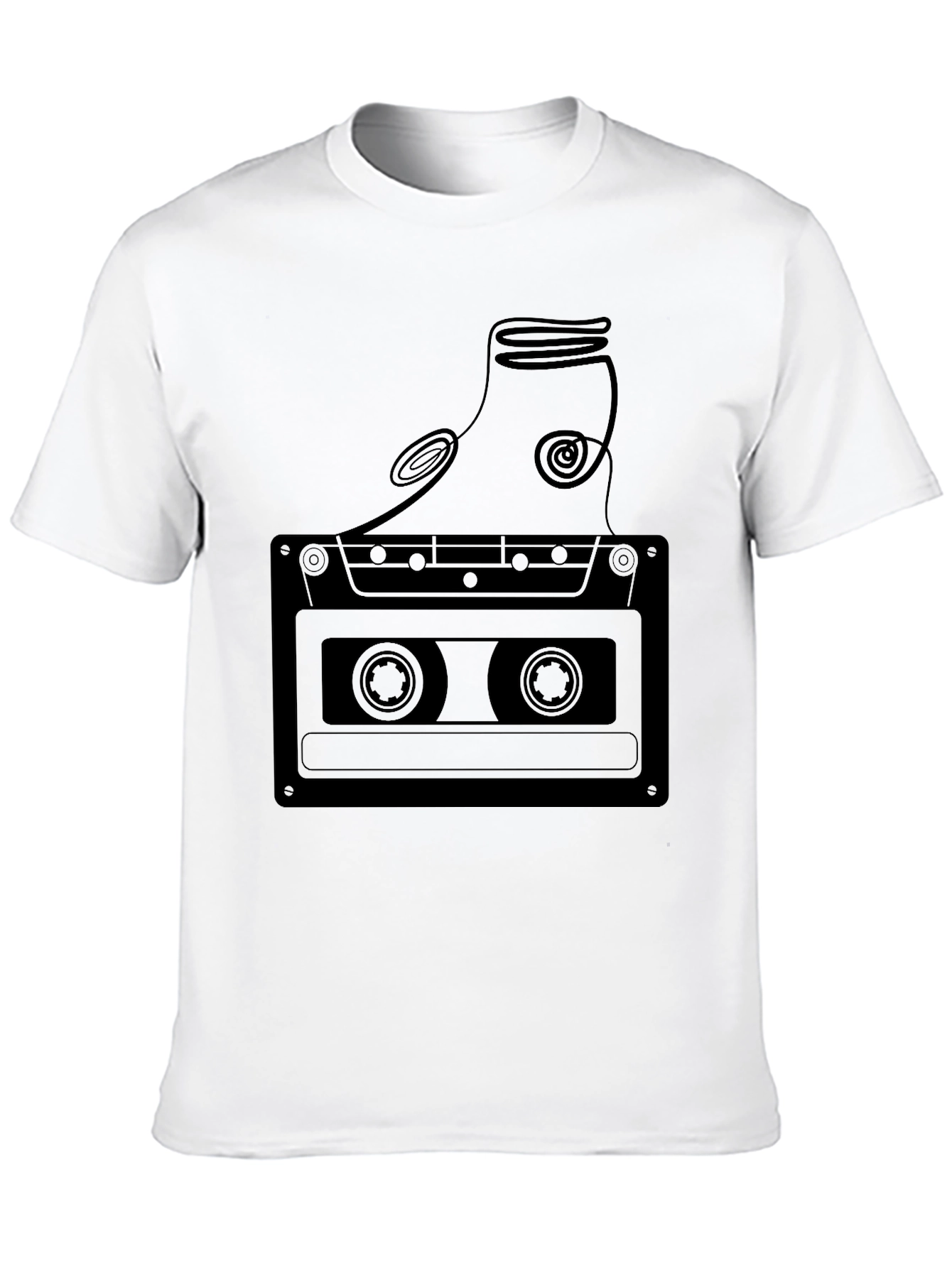 Retro Cassette Tape Graphic T-Shirt