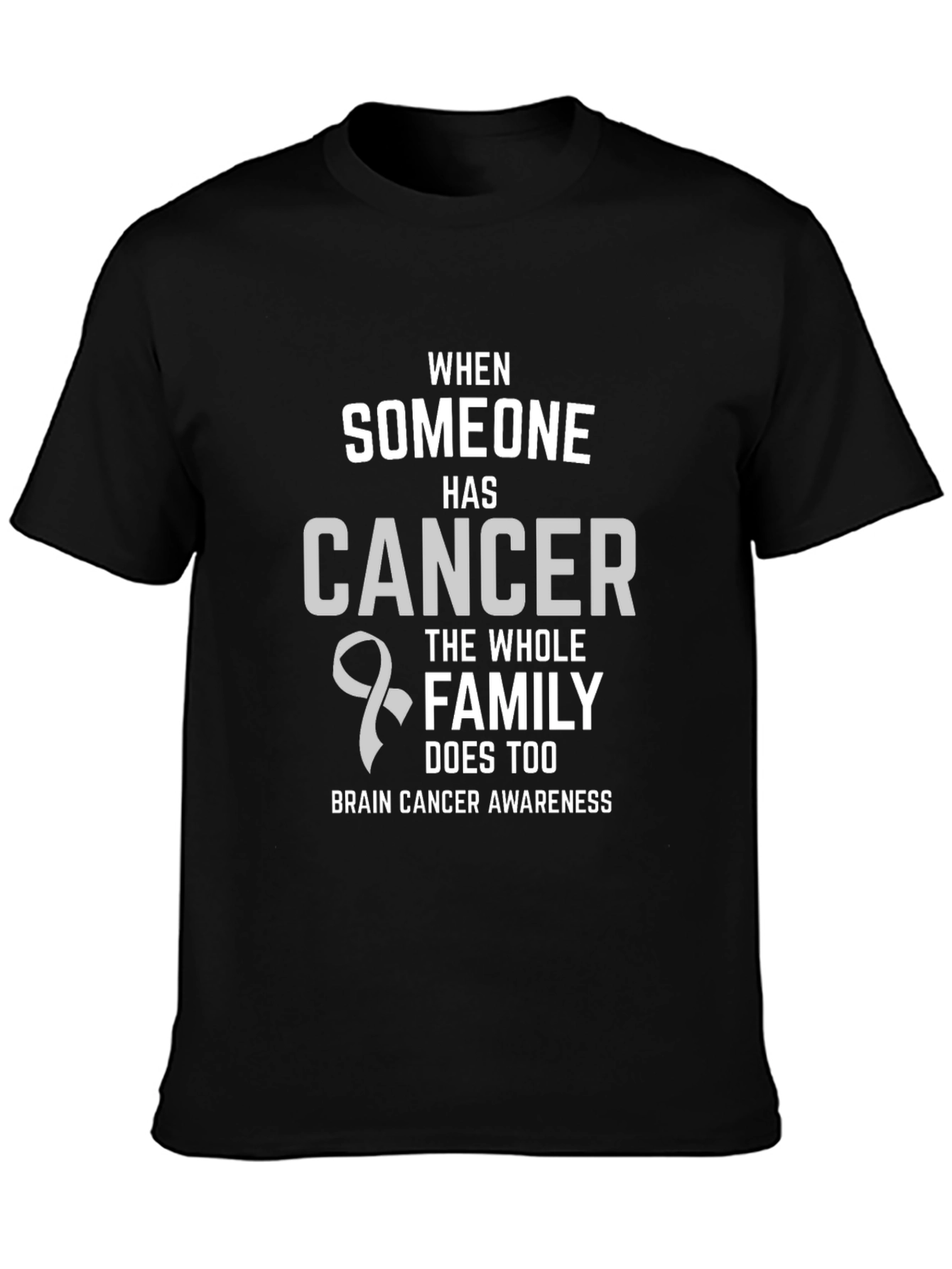 Brain Cancer Awareness T-Shirt - Family Support Tee