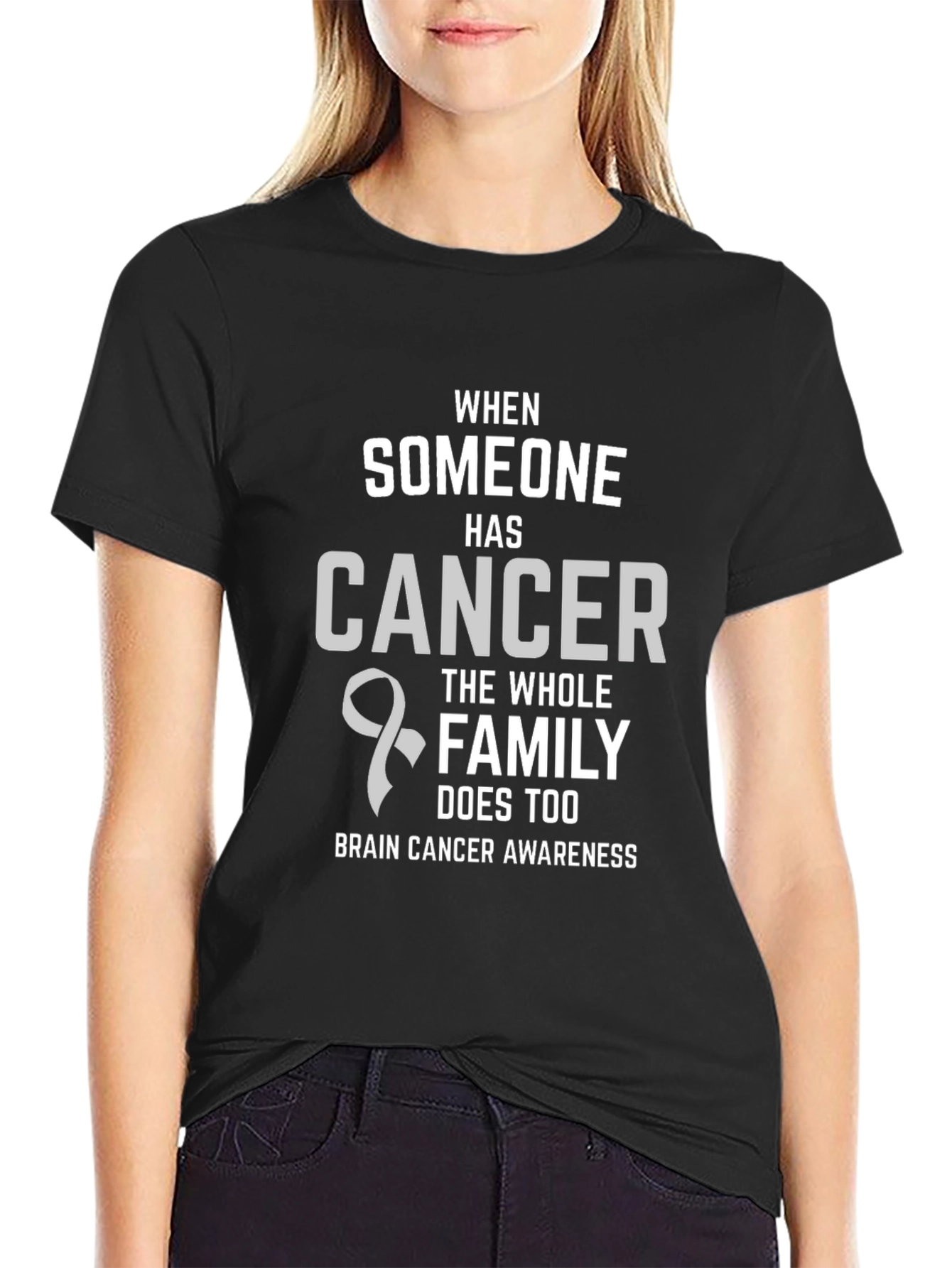 Brain Cancer Awareness T-Shirt - Family Support Tee