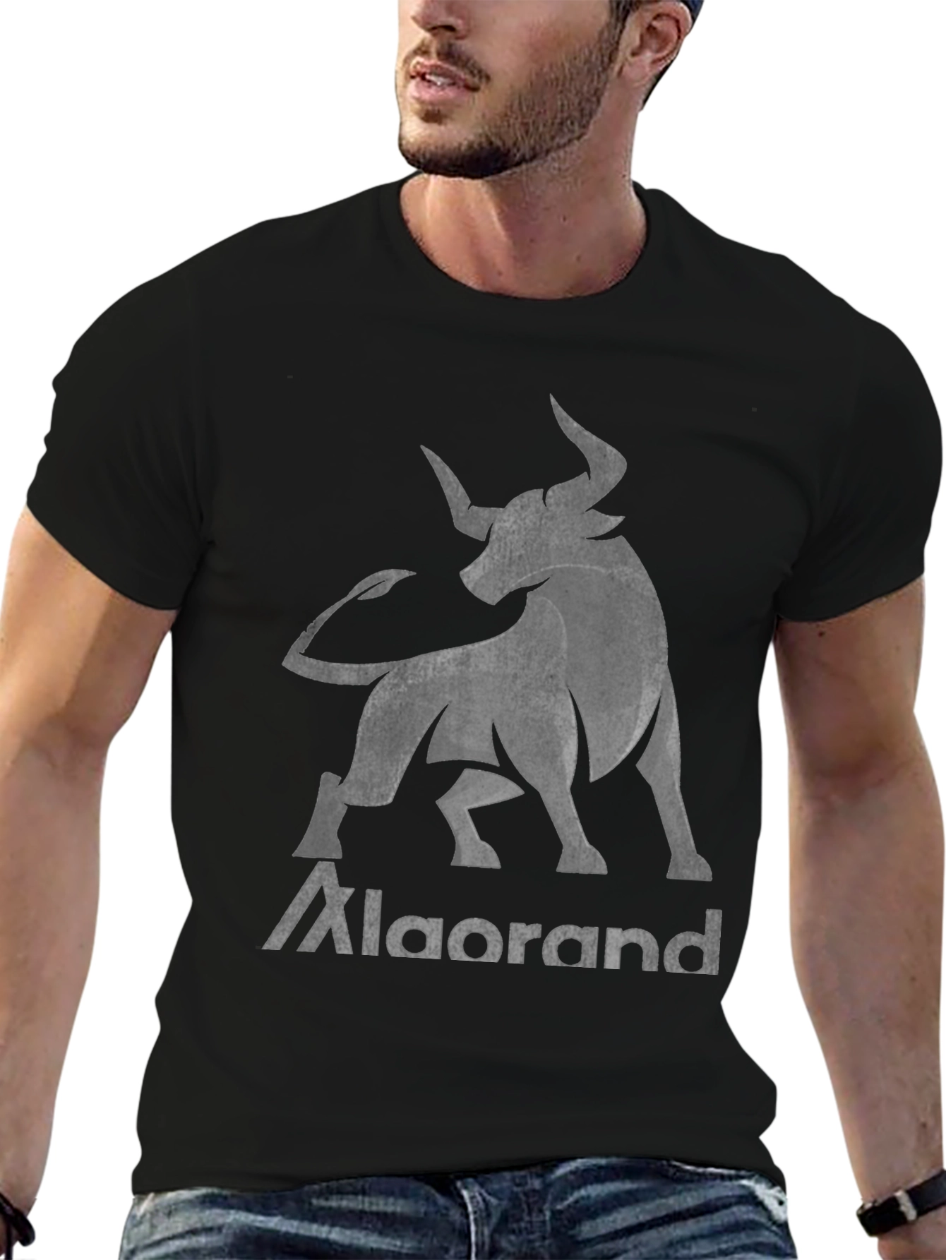 Alorand Bull T-Shirt - Black Graphic Tee