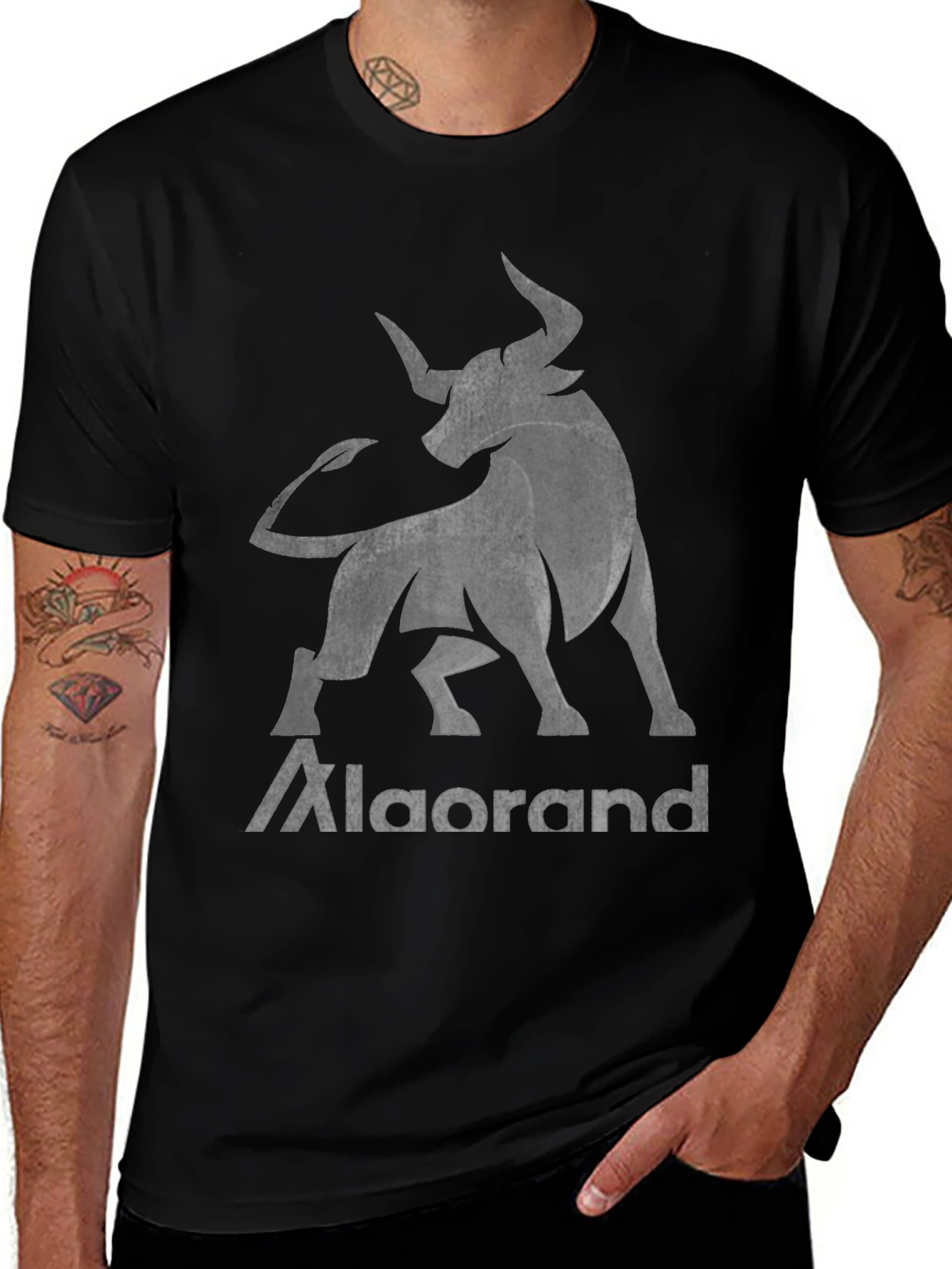 Alorand Bull T-Shirt - Black Graphic Tee