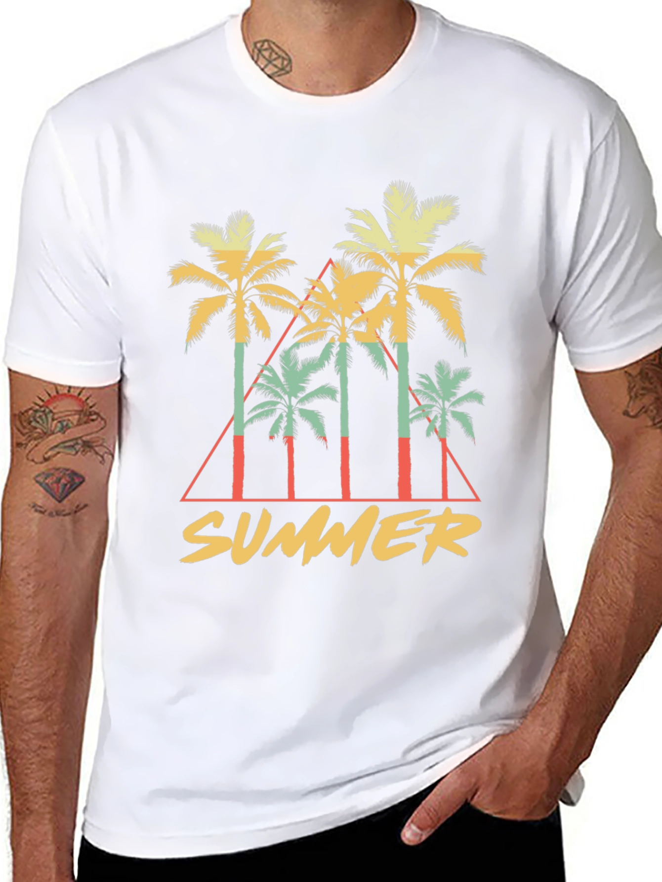 Retro Palm Tree Summer T-Shirt