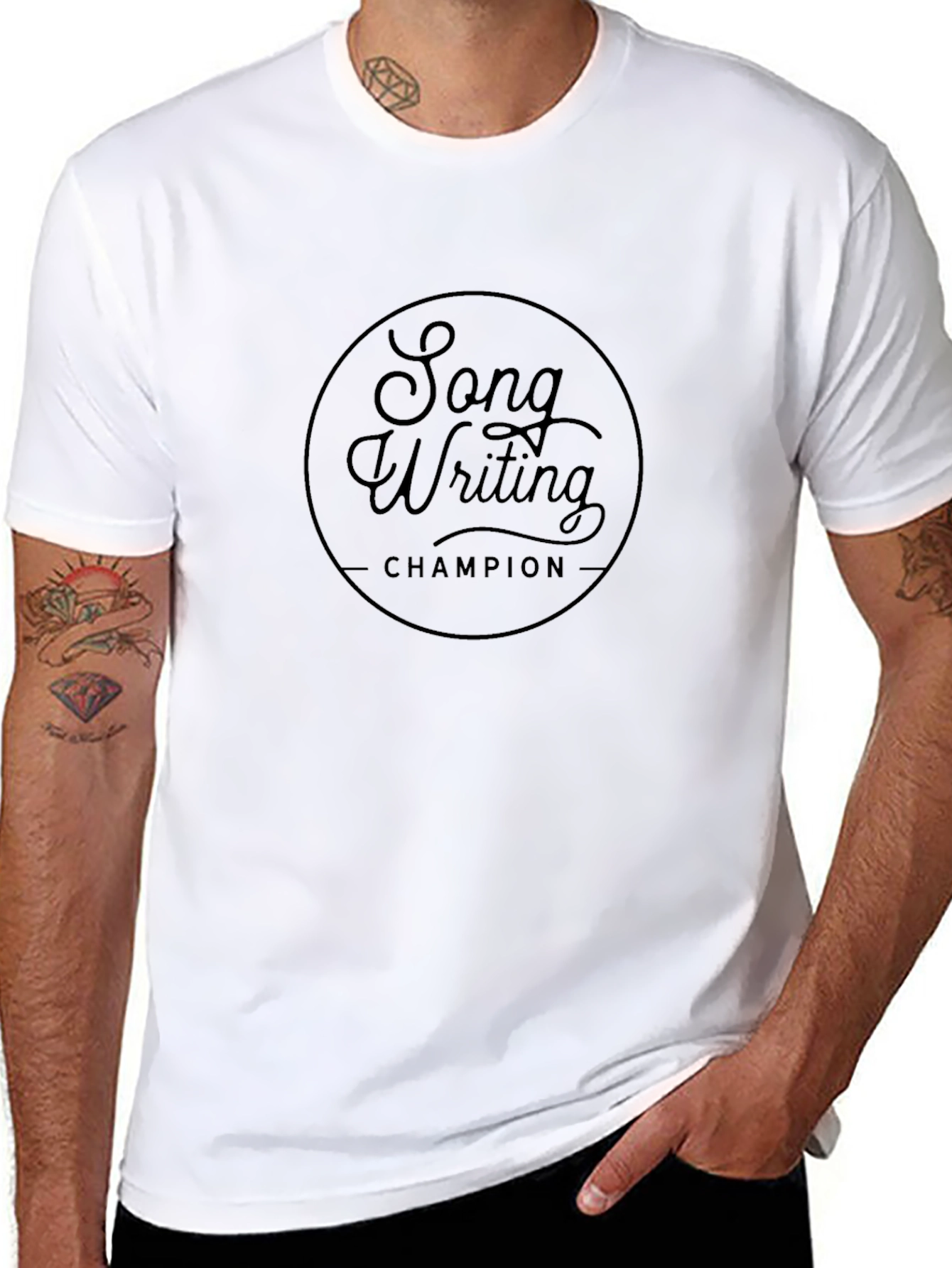 Songwriting Champion Black Graphic Tee