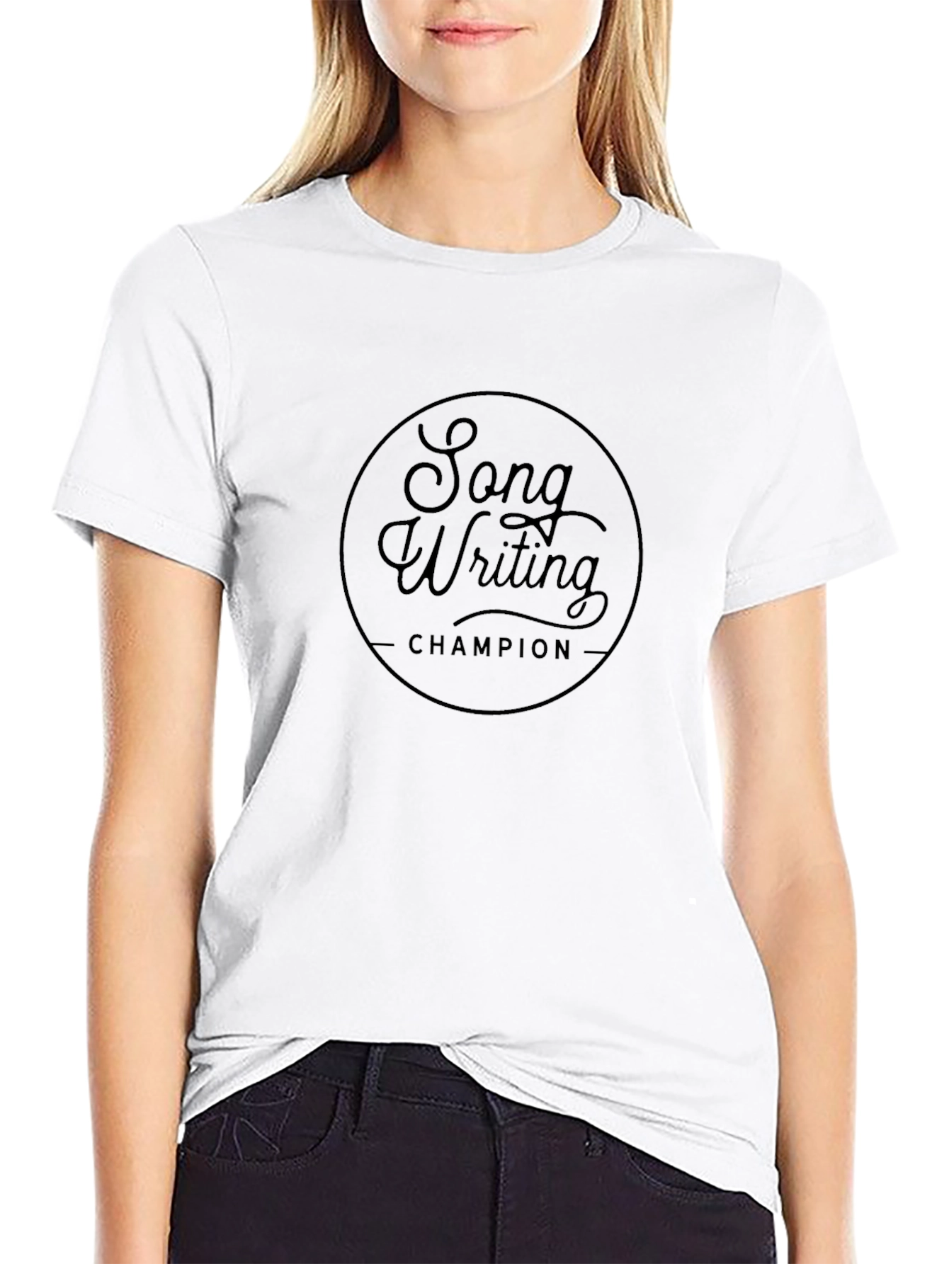 Songwriting Champion Black Graphic Tee
