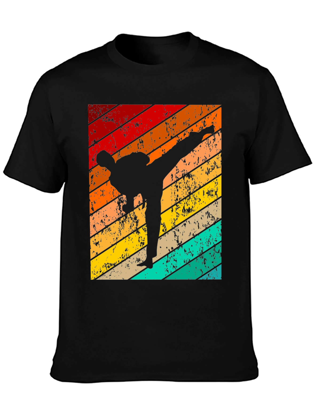 Retro Karate Graphic T-Shirt