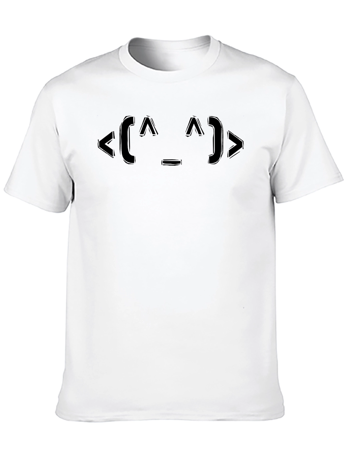 Funny Kaomoji Face T-Shirt -  Black Graphic Tee