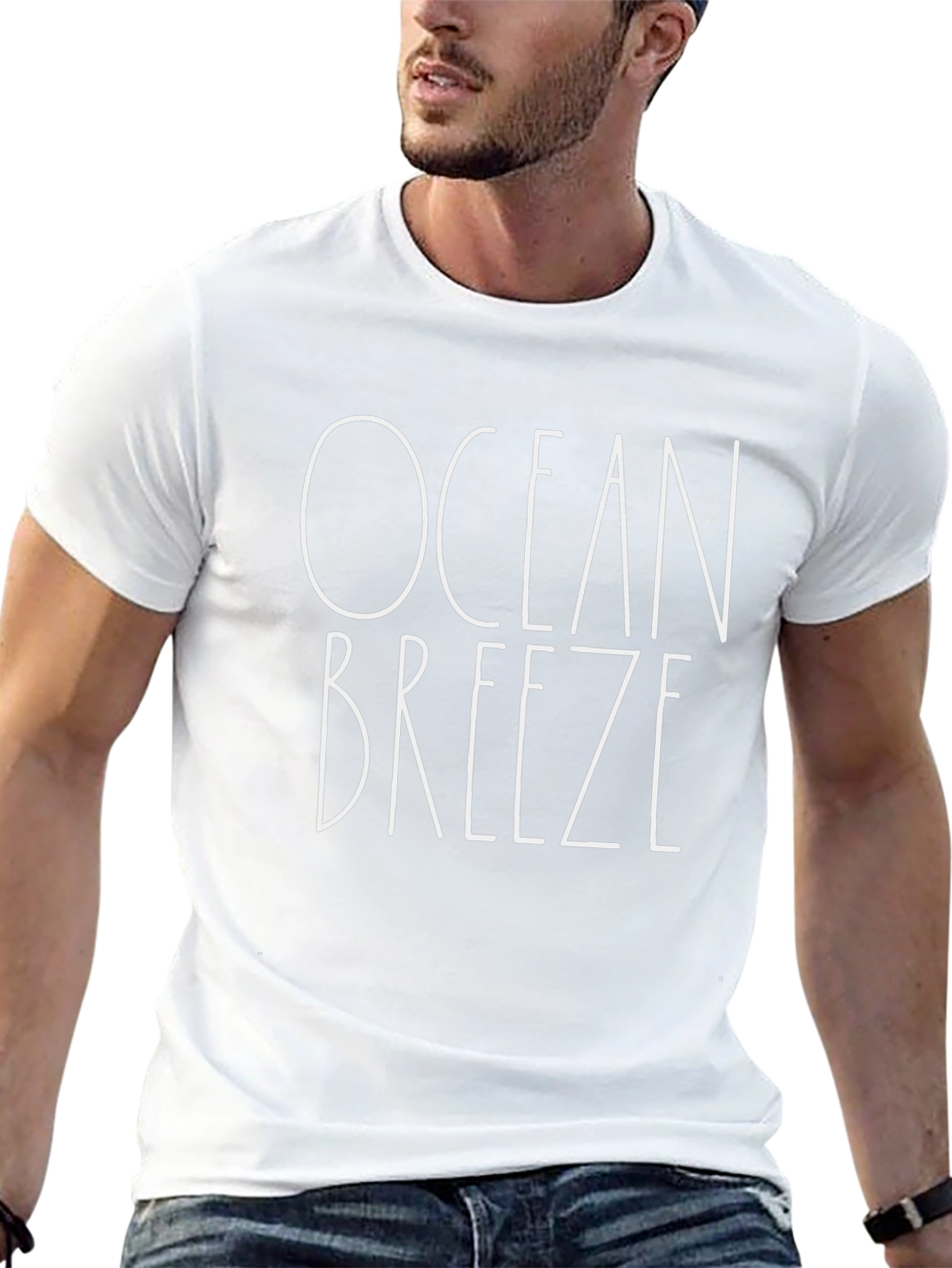 Ocean Breeze Graphic T-Shirt - Black