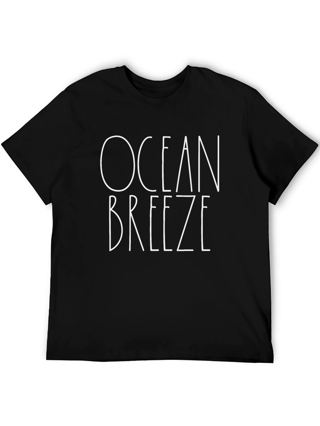 Ocean Breeze Graphic T-Shirt - Black