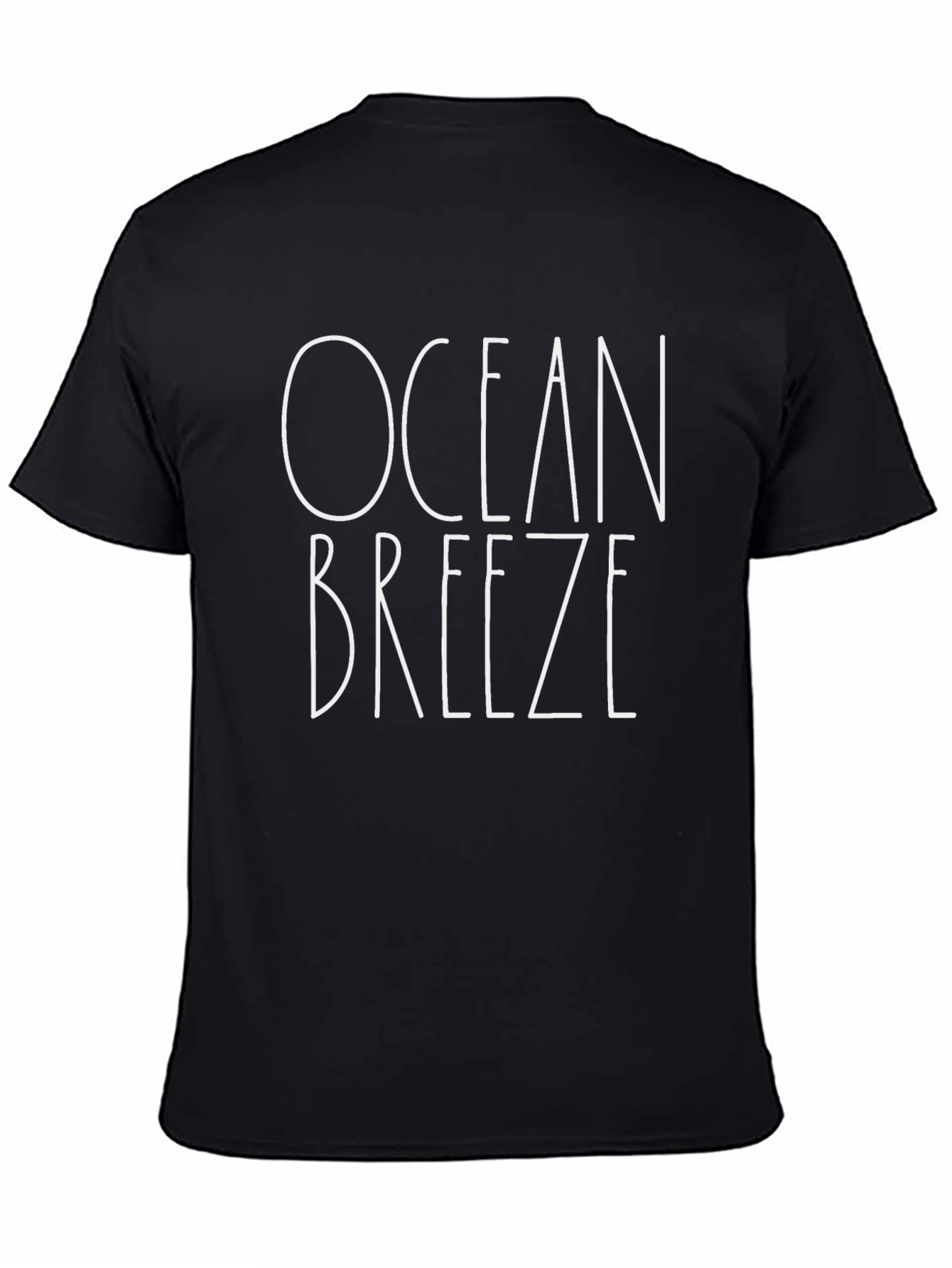 Ocean Breeze Graphic T-Shirt - Black