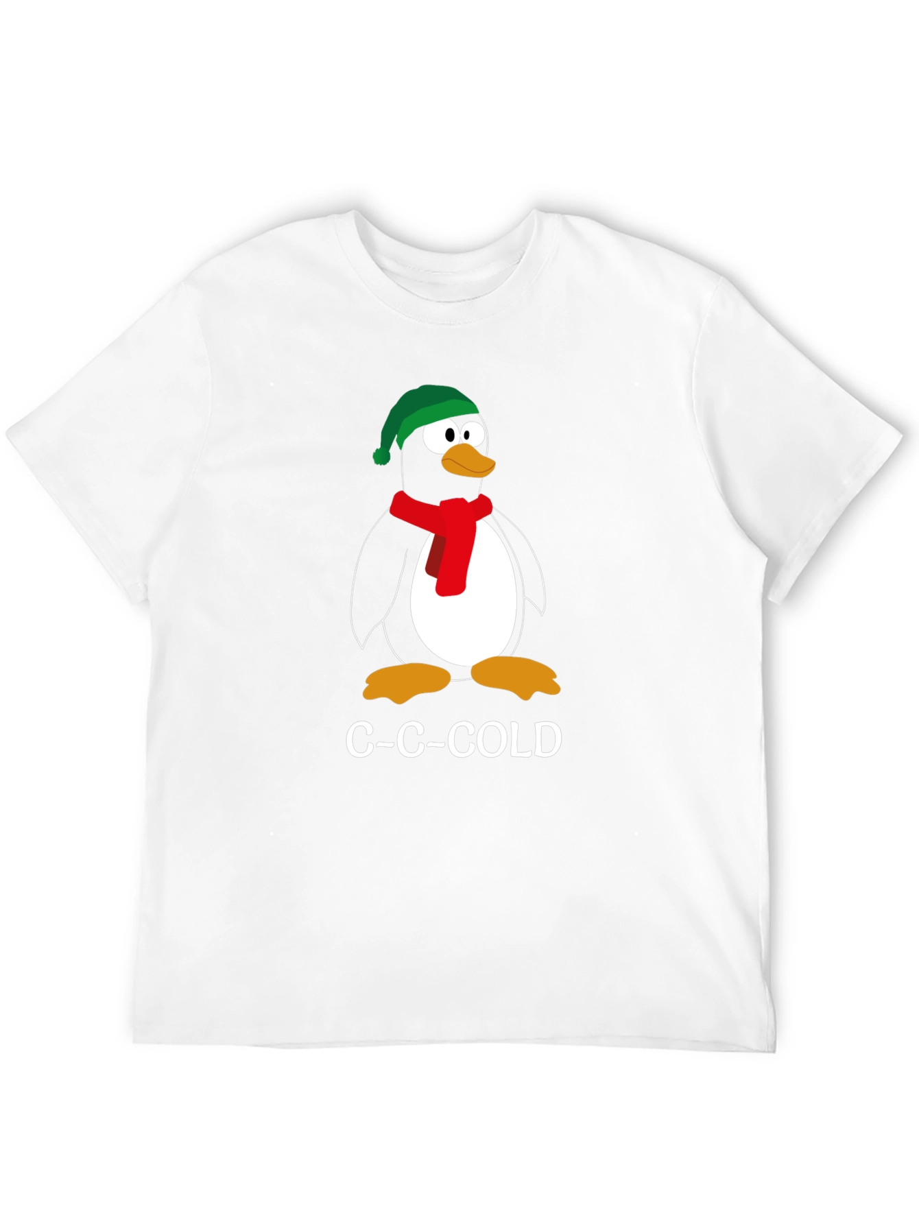 C-C-Cold Penguin Graphic Tee - Winter Fun