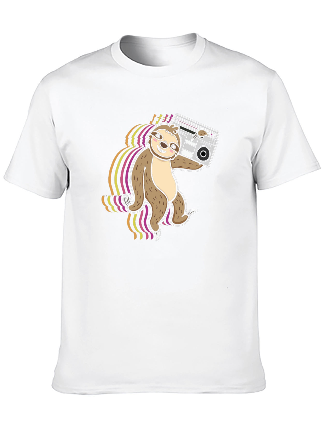 Sloth DJ T-Shirt - Black Graphic Tee