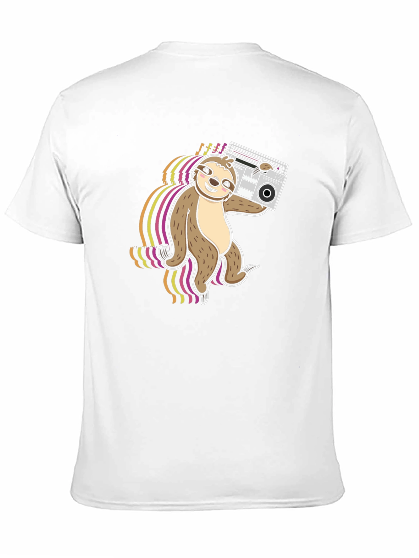 Sloth DJ T-Shirt - Black Graphic Tee