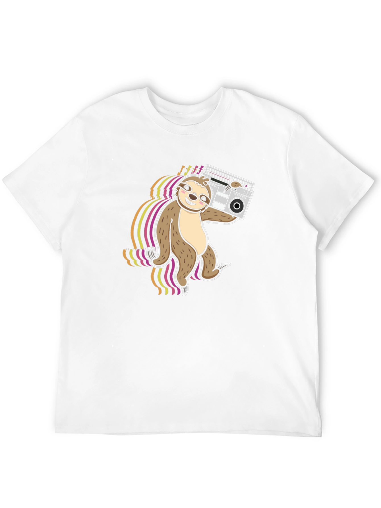 Sloth DJ T-Shirt - Black Graphic Tee