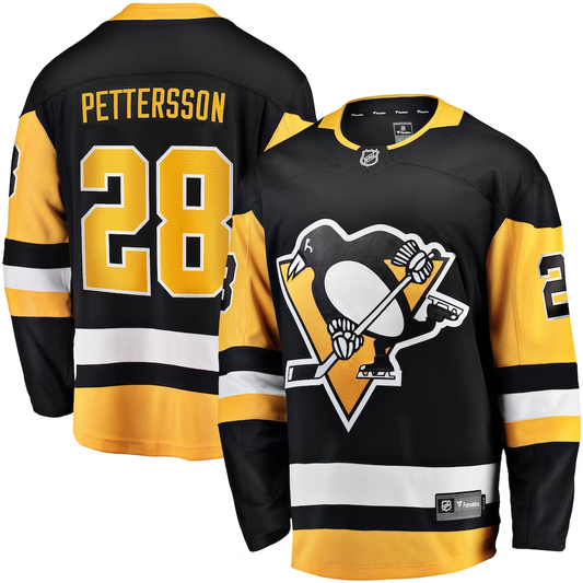 Men's Pittsburgh Penguins Marcus Pettersson #28 Black Player Game Jerseys