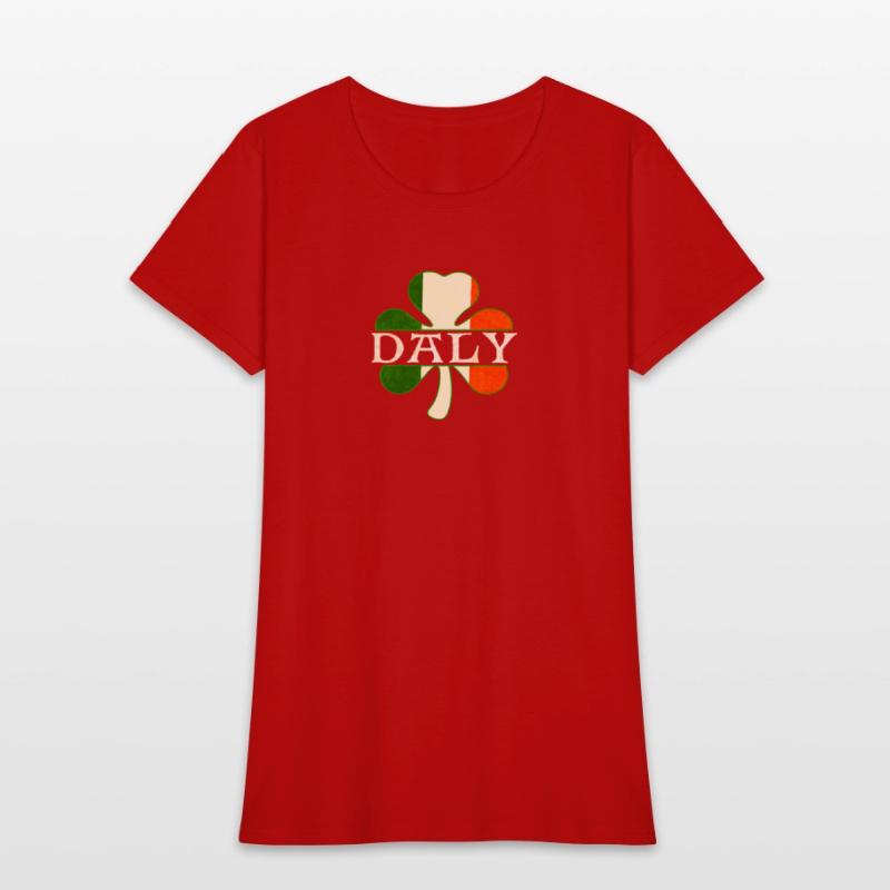 Daly Irish Surname Ireland Flag Shamrock