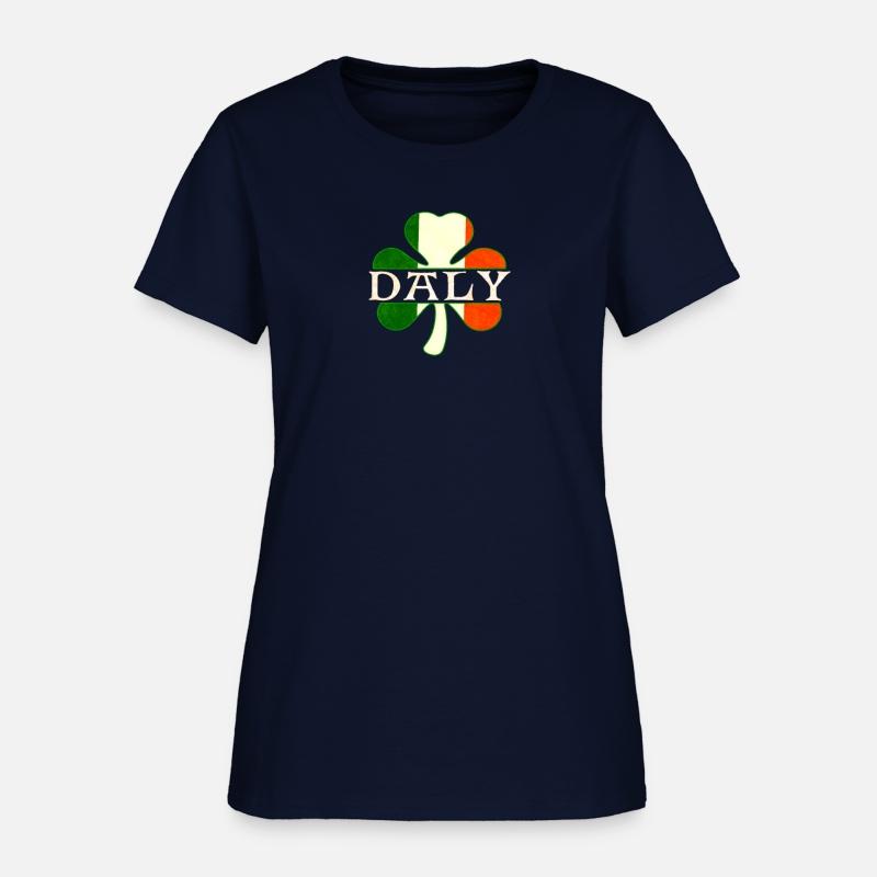 Daly Irish Surname Ireland Flag Shamrock