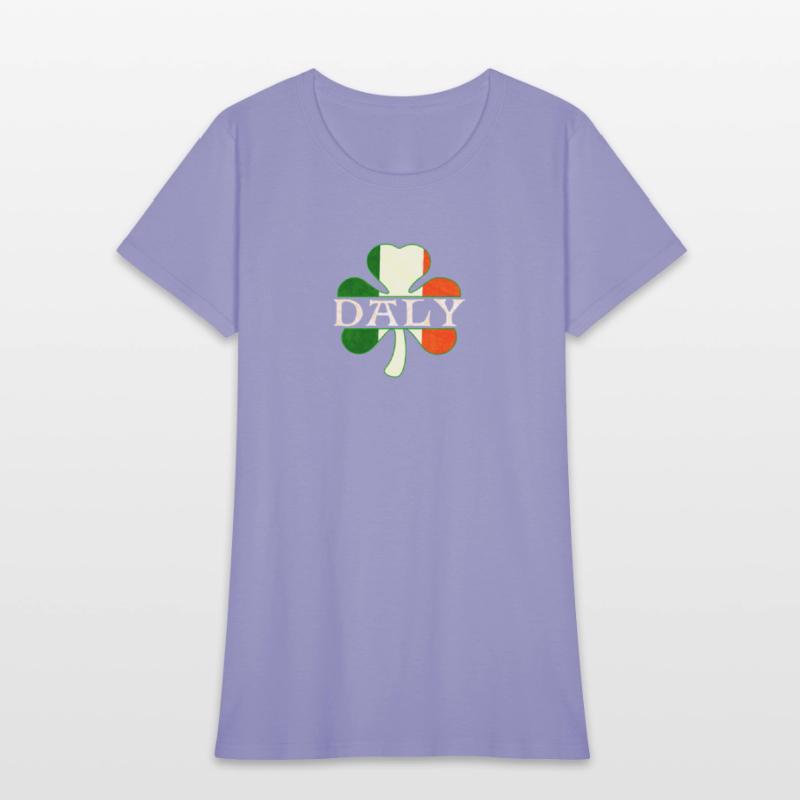 Daly Irish Surname Ireland Flag Shamrock