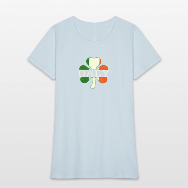 Daly Irish Surname Ireland Flag Shamrock