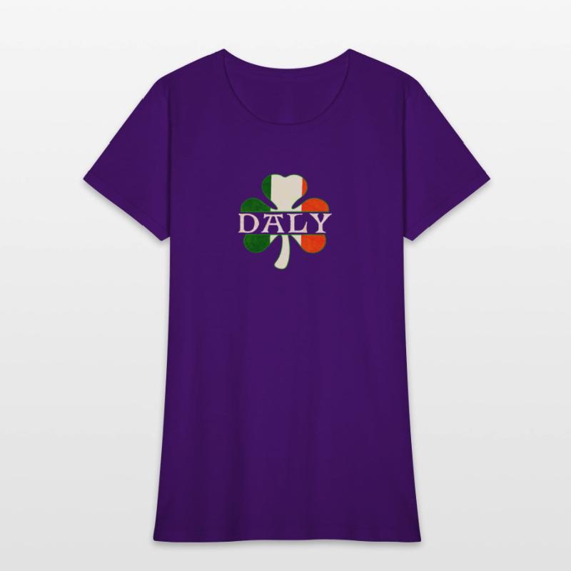 Daly Irish Surname Ireland Flag Shamrock