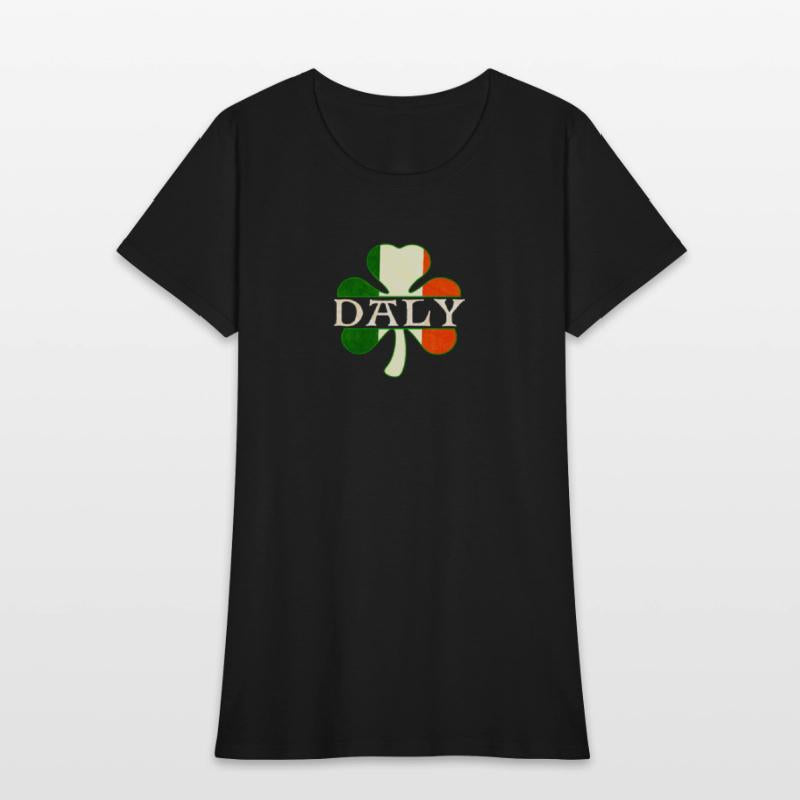 Daly Irish Surname Ireland Flag Shamrock
