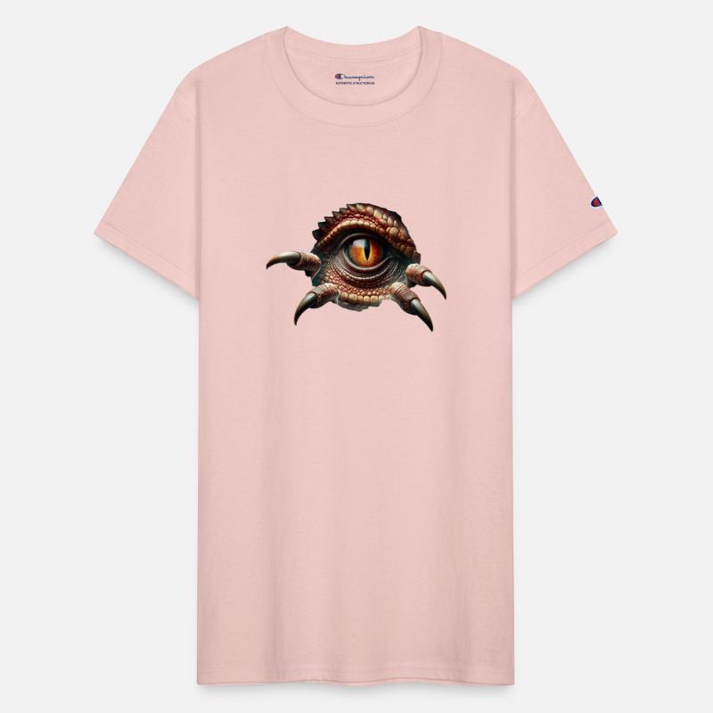 Dino Dinosaur Eye Claws Tear Peephole Torn Open