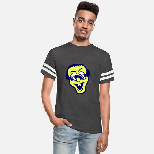 DJ Party Cool Guy Head Cheeky Happy Laughing Face