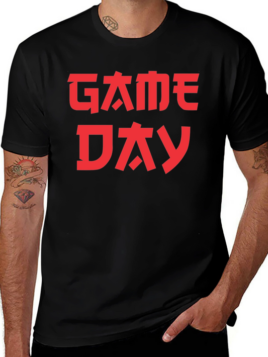 Game Day Kanji Style Graphic Tee - Black