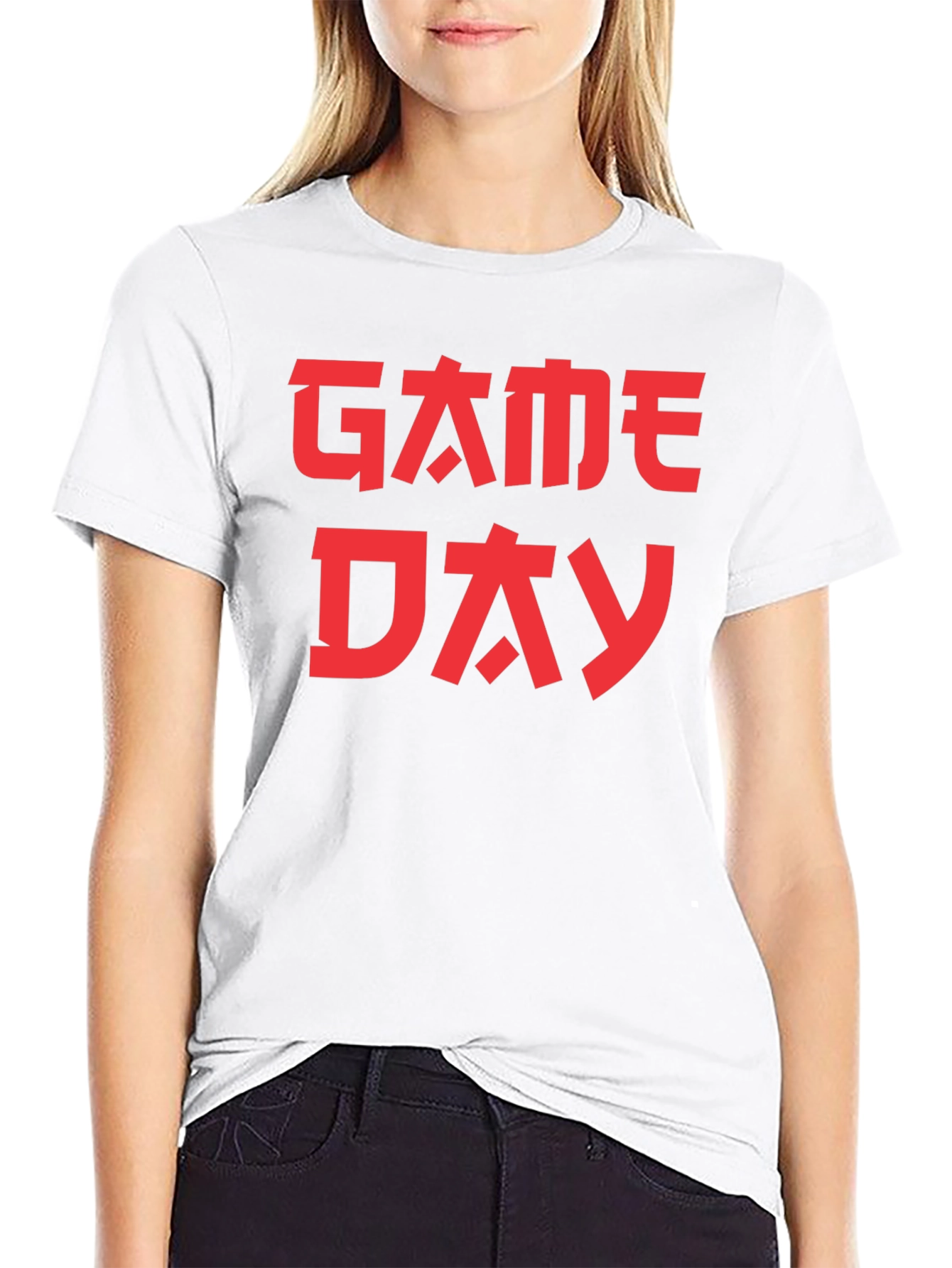 Game Day Kanji Style Graphic Tee - Black