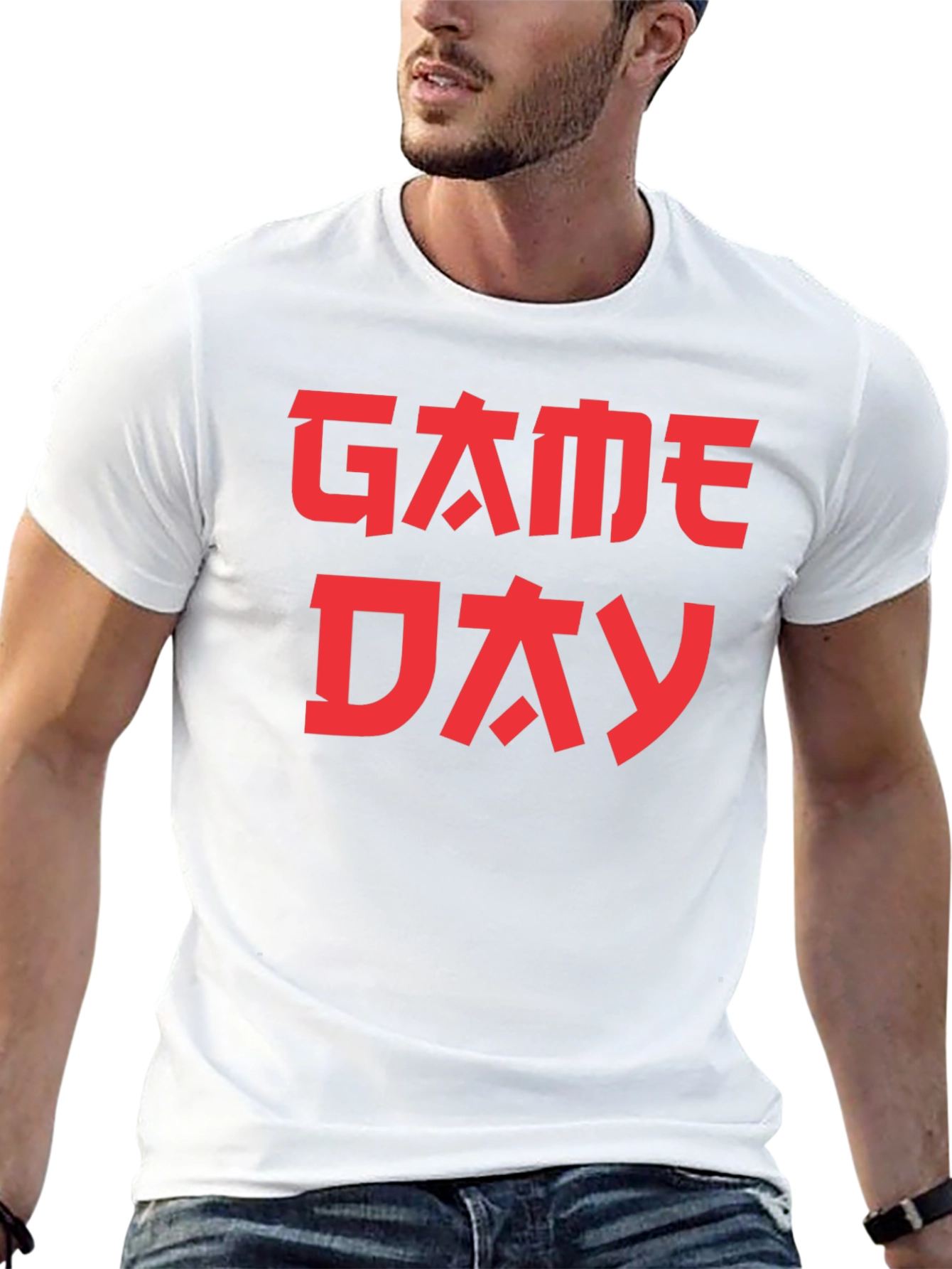 Game Day Kanji Style Graphic Tee - Black