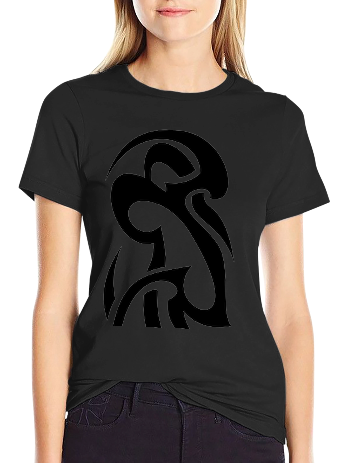 Black Tribal Tattoo Graphic Tee