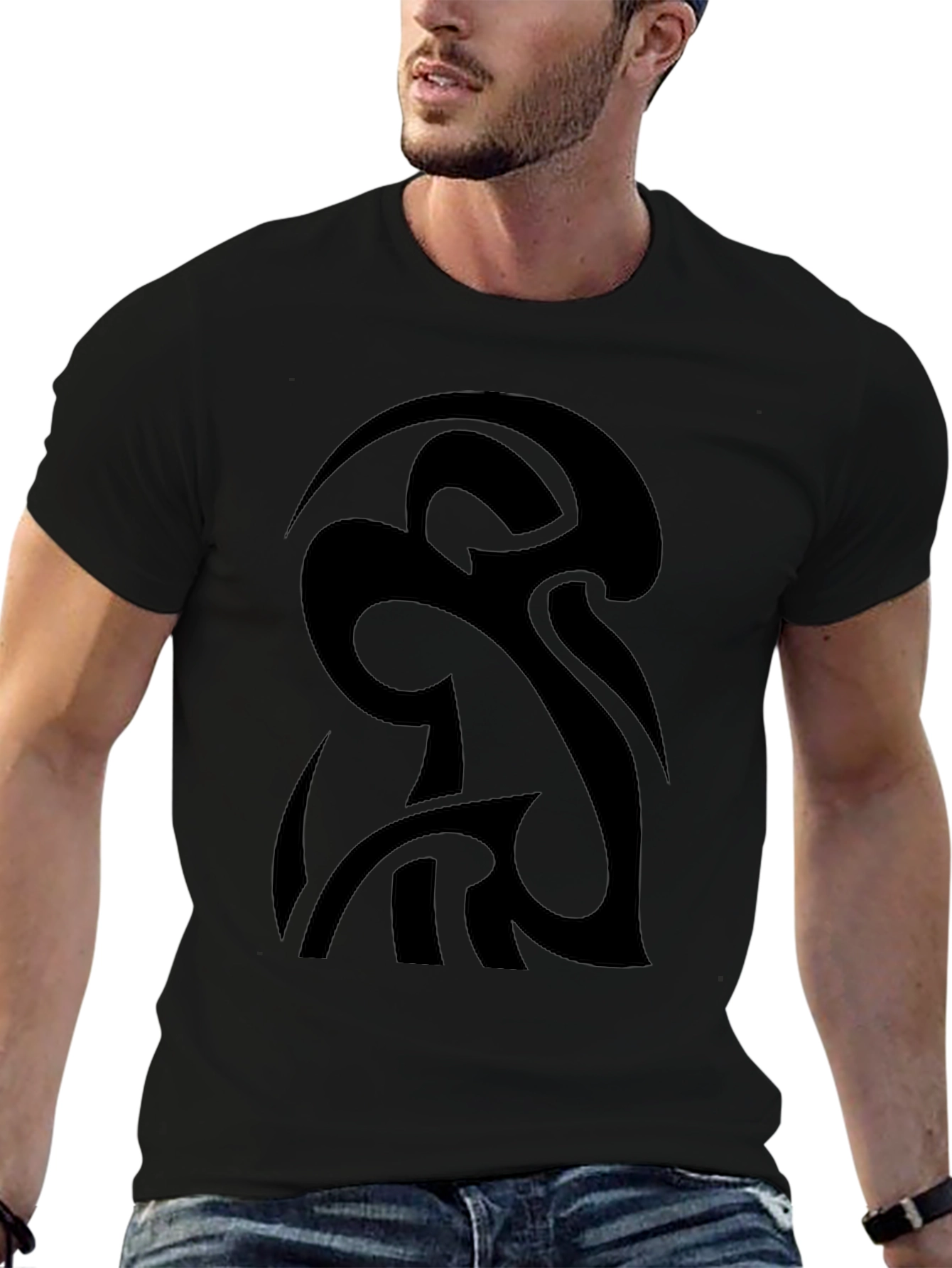 Black Tribal Tattoo Graphic Tee