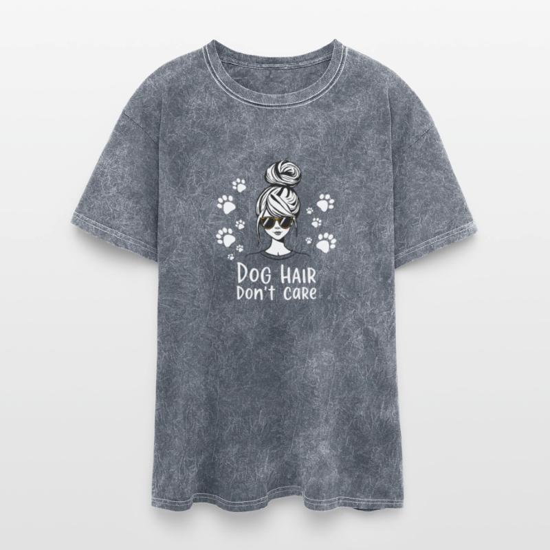 Dog Hair Don't Care Illustration T-Shirt