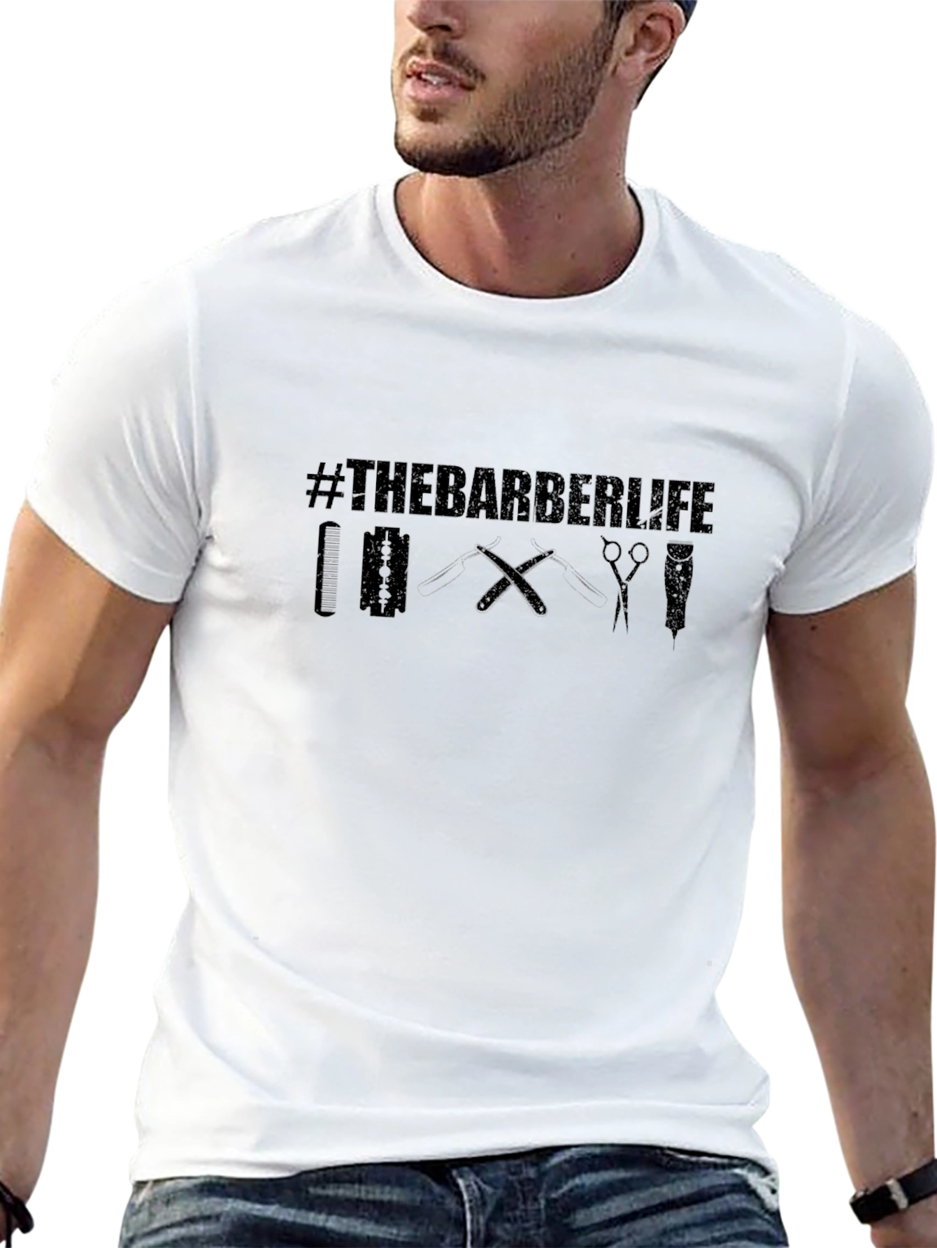 The Barber Life Graphic T-Shirt